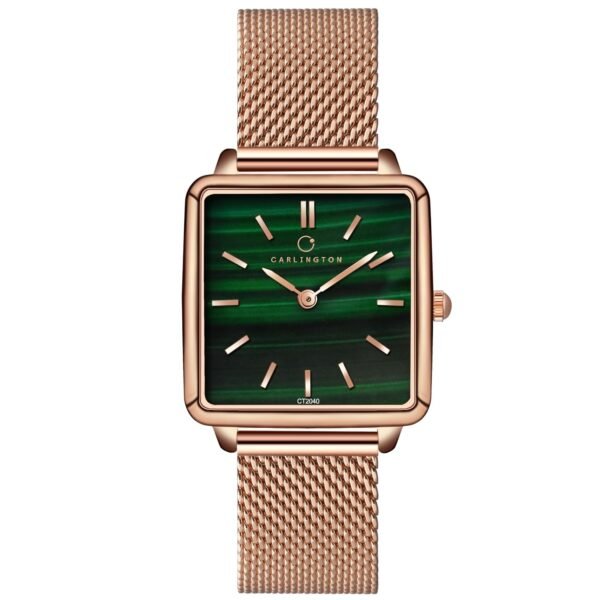 Carlington Iconic Analog Watch for Ladies | Stainless Steel Wrist Watch for Girls| Quartz Movement | Water Resistant | Casual & Formal Wear - CT 2040