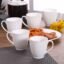 Clay Craft Impression Ceramic Gold Line Coffee Mugs/Tea Cups Set of 6 Pieces, 200ml, White (Omega)