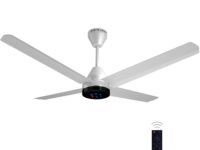 Colorbot Stella Quad 4 Blade BLDC Ceiling Fans 1200mm | BEE 5 Star Rated Power Saver | AeroQuiet+ Technology | Remote Control (Boost, Timer, LED, Reverse Mode) | 4 Years Warranty (Arctic White)