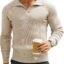 DENIMHOLIC Men's Cotton Full Sleeve Collar Polo Sweater for Men, Rib Knitted Sweaters for Men Winter Sweater for man