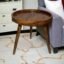 Daim® Beautiful Wooden Fold-Able Side Table/End Table/Coffee Table/Center Table/Plant Stand/Bed Side Table/Snack Serving Table/Stool/Living Room Furniture