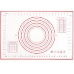 EasyOh Silicone Pastry Mat 100% Non-Slip With Measurement Counter, Dough Rolling, Pie Crust 16 x 24 Inches