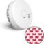 Ecoey Smoke Detector Fire Alarm with Photoelectric Technology, Fire Detector with Test Button and Low Battery Signal, Fire Alarm for Bedroom and Home, FJ136GB, 1 Pack Small