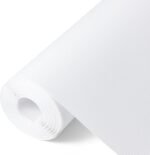 ElastPro (45cm X 10m) FrostyWhite EVA Food Grade Washable Anti Slip Mat/Sheet for Fridge, Shelf Liner, Table, Kitchen Drawer mat (Line FrostyWhite,10 Meter)