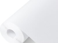 ElastPro (45cm X 10m) FrostyWhite EVA Food Grade Washable Anti Slip Mat/Sheet for Fridge, Shelf Liner, Table, Kitchen Drawer mat (Line FrostyWhite,10 Meter)