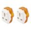 Embox 6A to 16A Converter Plug for Geysers AC Refrigerator Microwave Heavy Home Appliances-3 Pin Plug Socket Multiplug with LED Indicator Suitable for All International Plugs Pack of 2