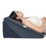 FOVERA Wedge Pillow for Back Support, Adjustable Memory Foam Bed Wedge Pillow for Sleeping, Acid Reflux, GERD, Snoring, Pregnancy, Post-Surgical Recovery (Velvet Dark Grey, XL - 24x24x12 Inch)