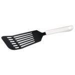 Fackelmann Arcadalina Nylon Turner, 30 Cm | Ideal for Lifting, Flipping & Serving | Heat Resistant Upto 210 Degree Celsius - Black and White