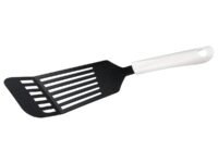 Fackelmann Arcadalina Nylon Turner, 30 Cm | Ideal for Lifting, Flipping & Serving | Heat Resistant Upto 210 Degree Celsius - Black and White