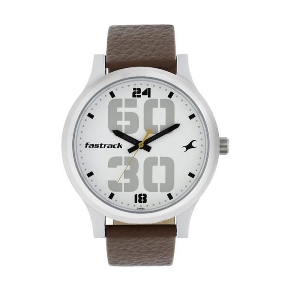 Fastrack Bold Analog White Dial Men's Watch NM38051SL06/NN38051SL06