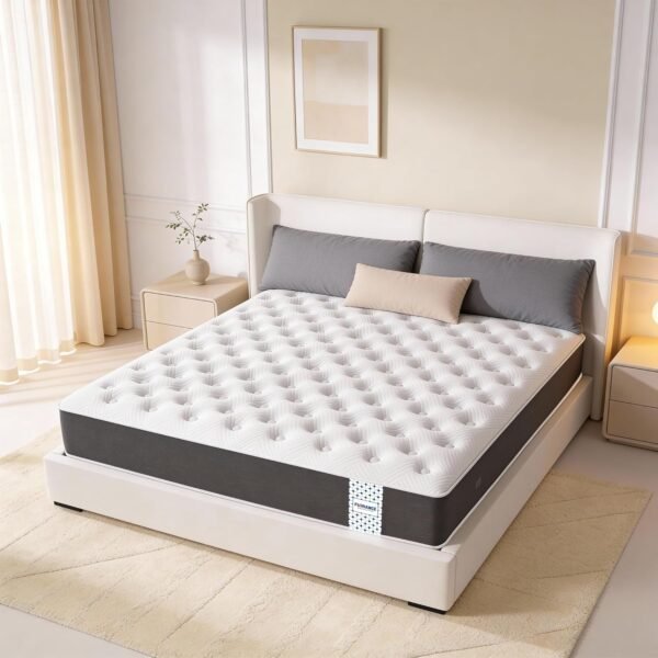 Florance Premium Flip Dual Comfort Mattress with Pain Relief Technology, 3 Layers, Reversible Medium Soft & Firm Side, Quilted Knitted Fabric, Double Size Mattress, 10 Years Warranty, 78x48x6
