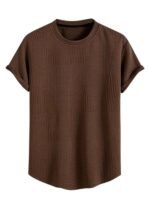 GRECIILOOKS T Shirt for Men Poly Cotton | Textured Oversized Fit Man t-Shirt | Round Neck Half Sleeve Men t-Shirt's (Available in Plus Size)