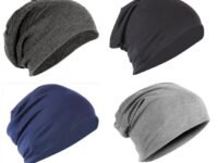 Gajraj Men's Cotton Beanie Caps Without Ring (Pack of 4), Free Size, Assorted