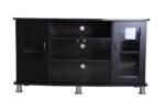 Generic Hudson Mark Wooden LED TV Cabinet Stand /Media Unit Modern Entertainment Center/Glass Door Multi Storage Console Table