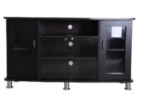 Generic Hudson Mark Wooden LED TV Cabinet Stand /Media Unit Modern Entertainment Center/Glass Door Multi Storage Console Table