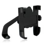 Glangeh Smartphones Bike Mobile Holder Full Metal (Aluminium Alloy) 360° RotationAnti-Vibration ClampFits 4.7? 7.2? Phones (Black)