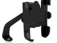 Glangeh Smartphones Bike Mobile Holder Full Metal (Aluminium Alloy) 360° RotationAnti-Vibration ClampFits 4.7? 7.2? Phones (Black)