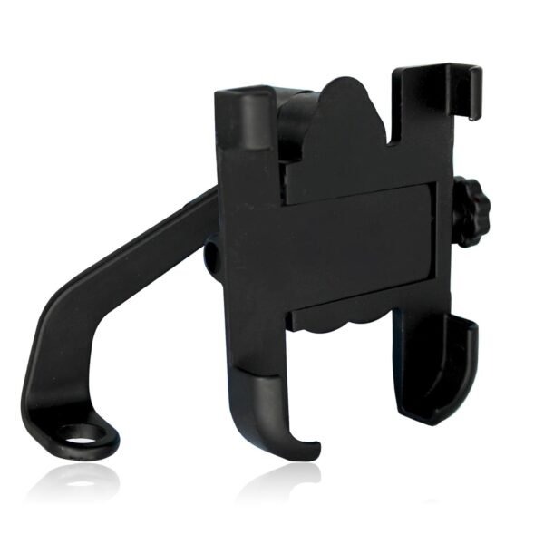 Glangeh Smartphones Bike Mobile Holder Full Metal (Aluminium Alloy) 360° RotationAnti-Vibration ClampFits 4.7? 7.2? Phones (Black)