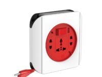 Goldmedal Dazzle 2 Pin Master Switch with Indicator |Heavy-Duty 5-Meter Cable Extension Cord|Universal Sockets & 2-Pin Sockets|Ultra-Smooth Rotation Extension Board for Home & Office(White)-Pack of 1
