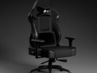 Green Soul Monster Ultimate Series S | Multi-Functional Ergonomic Gaming & Office Chair| Premium Spandex & PU Leather Fabric | Adjustable Neck & Lumbar Pillow | 4D Adjustable Armrests (Full Black)