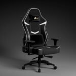 Green Soul Monster Ultimate Series S| Multi-Functional Ergonomic Gaming & Office Chair|Premium Spandex & PU Leather Fabric | Adjustable Neck, Lumbar Pillow | 4D Adjustable Armrests (Black White)