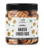 GreenFinity Premium Afghani Anjeer - 250 grams | Dried Figs | Natural, Rich in Iron, Fibre & Vitamins Fig/Afghanistan Anjir Dry Fruit Jar Pack.