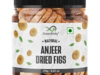 GreenFinity Premium Afghani Anjeer - 250 grams | Dried Figs | Natural, Rich in Iron, Fibre & Vitamins Fig/Afghanistan Anjir Dry Fruit Jar Pack.