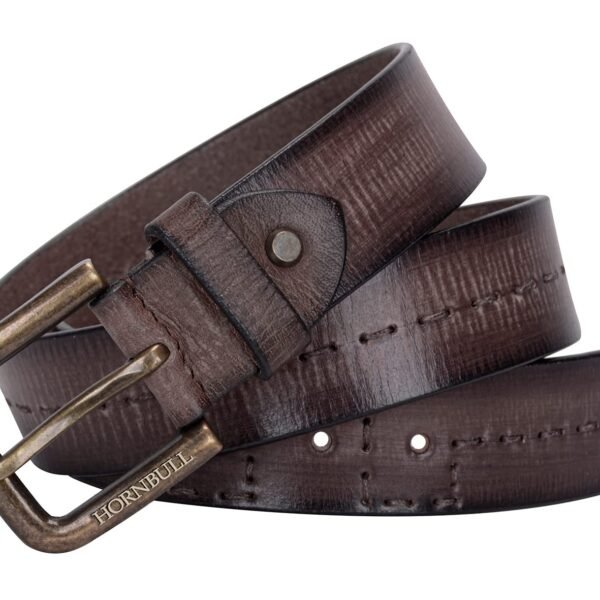 HORNBULL Mens Alane Leather Belt | Casual Leather Belt for Men