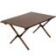 Hacer Lightweight Rectangular Folding Table Elegant Carbon Steel Roll Up Top with Carry Bag for Camping Picnic Home Kitchen
