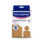 Hansaplast Antiseptic Plasters | Various Shapes & Sizes Bandage | Pack of 50 Units | First Aid kit | Breathable fabric | Home Essential Kit | Antiseptic Wound Pad