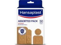 Hansaplast Antiseptic Plasters | Various Shapes & Sizes Bandage | Pack of 50 Units | First Aid kit | Breathable fabric | Home Essential Kit | Antiseptic Wound Pad