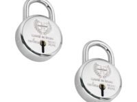 Harrison 672 J Supreme Round 65mm BCP Padlock with 6 Lever (Pack of 2), Silver | Padlock, Padlocks, Locks for Home, Locks for Main Door