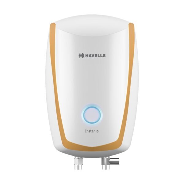 Havells Instanio 3L Instant Water Heater(Geyser)|Temp. Sensing LED Indicator| Rust & Shock Proof Body| ISI Marked|Warranty:5 year on Inner Tank| High Rise Compatible(White Mustard)