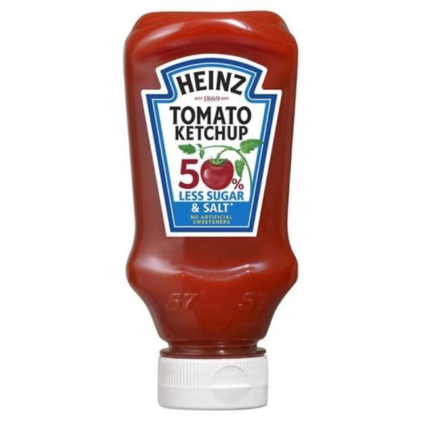 Heinz Tomato Ketchup 50% Less Sugar and Salt (435 g (400ml))