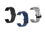 IIK COLLECTION 22mm Metal Strap and Silicone Strap for Smart Watches| combo pack of strap Compatible with Noise, Boat Xtend, Pebble, Boat, Boat Flash, Noise Color fit,Ultra Smart Watch & All Watches