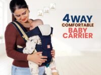 Infantso 4-Way Baby Carrier with 4 Carry Positions, Baby Carrier for 3 to 24 Months, Adjustable Baby Carrying Bag for New-Born to Toddler Carrier, Max Weight Up to 9 Kgs