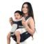 Infantso Premium Hip Seat Baby Carrier with 6 Adjustable Carry Positions, Carrier for 0 to 3 years Baby with Hip Seat, Kangaroo Style Bag, Baby carrying Bag for Newborn to Toddler, Weight upto 15kgs (Blue&Grey)