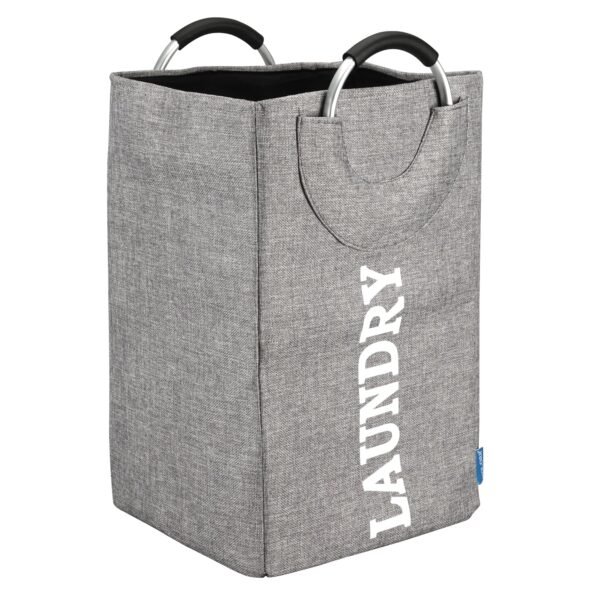 KOLORR 55L Laundry Bag for Clothes/Small Cloth Hamper Basket Foldable – Grey