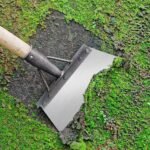 KRUFE® Heavy Duty Steel Cleaning Shovel with Long Handle | Multipurpose Garden Hoe & Scraper for Weeding Grass Removal Landscaping Mud Snow Outdoor Cleaning | Durable Metal Waste Remover Tool