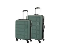 Kamiliant American Tourister Harrier|Trolley Bag Set of 2 (55+68 cms) for Travel| Hard Case Polypropylene (PP) Suitcase|360° 4-Wheel Spinner Luggage Trolley|Combination Lock|Slate Grey