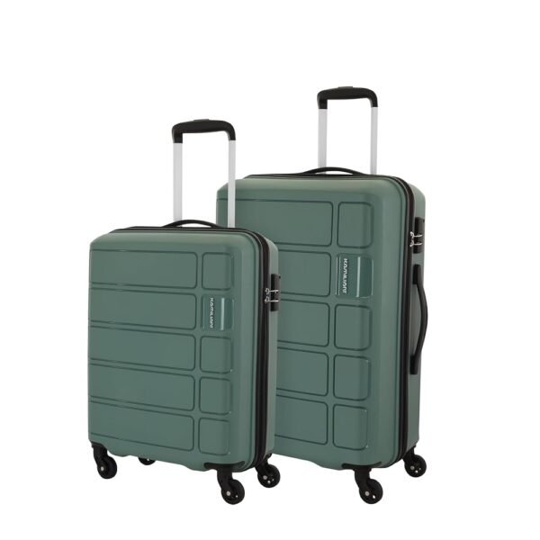 Kamiliant American Tourister Harrier|Trolley Bag Set of 2 (55+68 cms) for Travel| Hard Case Polypropylene (PP) Suitcase|360° 4-Wheel Spinner Luggage Trolley|Combination Lock|Slate Grey