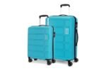 Kamiliant by American Tourister 2 Pc Harrier Edge 8W Set 56 Cm & 68 Cm - Small & Medium Polypropylene(PP) Hardside 8 Wheels Spinner Luggage Set/Trolley Bag Set (Coral Blue)