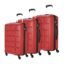 Kamiliant by American TouristerHarrier Spinner Polypropylene (PP) 3 Pc Set Crimson Red Hard Luggage Small, Medium & Large (56 Cm+68Cm+78Cm)