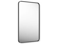 Kohler Essential Rectangle Decorative Mirror for Wall - 22" x 34" Matte Black Frame with Silver Coated Glass - Mirror for Bathroom, Living Room, Bedroom - Premium Metal with Timeless Design 26052-BLL