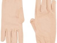 Kuber Industries Cotton 2 Piece Hand Gloves Set - Cream, Standard