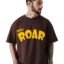 LEOTUDE Men Oversized Half Sleeve Round Neck Tshirt for Men's (Color :