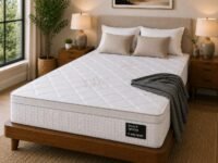 LOOM & NEEDLES 78x72x10 Inches King Size Mattress | Hybrid Latex Pocket Spring Mattress | Zero Gravity Partner Disturbance | 5 Zoned Euro Top 7 Layer Medium Firm Memory Gel Foam Eurotop Mattresses