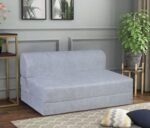 LOOM & NEEDLES 8 Inch Single Size Sofa Cum Bed for Living Room with Memory Foam | 2 Seater Sofa Bed for Bedroom | Two Seater Sofa for Office | 72X36 Inch,Charcoal Grey, 2 Year Warranty by Manufacturer