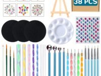 Lakeer Acrylic 38 Pcs Mandala Dotting Tools Set - Create Stunning Artworks With Ease,Multicolor