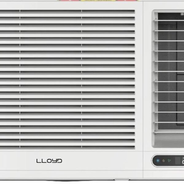 Lloyd 1.5 Ton 3 Star Fixed Speed Window Ac (Cools Even at 50°C, Feather Touch Control, Remote Control Operation, Copper, White, GLW18C3YWSEA)